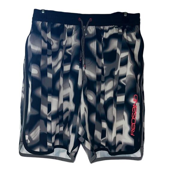 Redsand Men’s Black & Gray Marble Striped Shorts, Size Small, NWT! - Picture 1 of 5